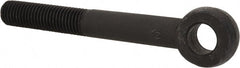 Gibraltar - 3/4-10, Steel, Eye Hole Head, Rod End - Black Oxide Finish, 3/4" Shank Diam, 6-1/8" Hole Center to End, Grade C-1030, 2-1/2" Thread Length - Exact Tooling
