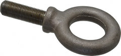 Gibraltar - 4,000 Lb Capacity, Steel, 5/8-18 Thread, Fixed Lifting Eye Bolt - Fully Threaded, 1-3/4" Shank, 1-3/4" Thread Length, Shoulder - Exact Tooling
