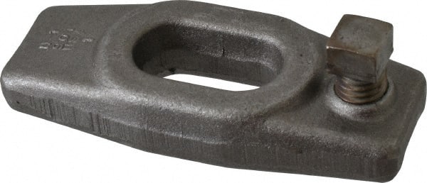 Gibraltar - 11/16" Stud, 11/16" Travel, 4" OAL x 1-5/8" Overall Width x 3/4" Overall Height, Heel Clamp - Grade ASTM A521 Class CA Forged Steel, 1-3/8" Long x 11/16" Wide Slot, Tapped - Exact Tooling