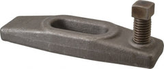 Gibraltar - 11/16" Stud, 1-3/8" Travel, 6" OAL x 1-3/4" Overall Width x 7/8" Overall Height, Heel Clamp - Grade ASTM A521 Class CA Forged Steel, 2-1/16" Long x 11/16" Wide Slot, Tapped - Exact Tooling