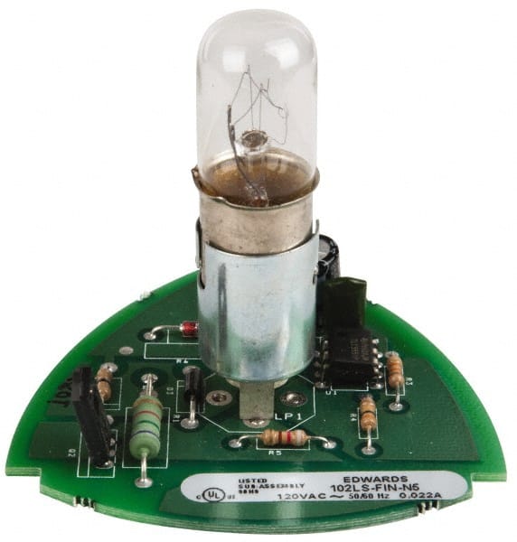Edwards Signaling - Incandescent Lamp, Clear, Flashing, Stackable Tower Light Module - 120 VAC, 0.08 Amp, IP54, IP65 Ingress Rating, 3R, 4X NEMA Rated, Panel Mount, Pipe Mount - Exact Tooling