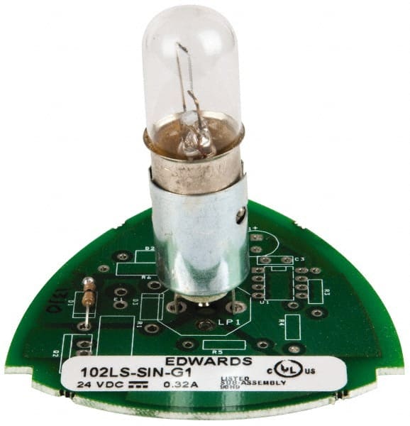 Edwards Signaling - Incandescent Lamp, Clear, Steady, Stackable Tower Light Module - 24 VDC, 0.32 Amp, IP54, IP65 Ingress Rating, 3R, 4X NEMA Rated, Panel Mount, Pipe Mount - Exact Tooling