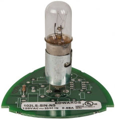 Edwards Signaling - Incandescent Lamp, Clear, Steady, Stackable Tower Light Module - 120 VAC, 0.08 Amp, IP54, IP65 Ingress Rating, 3R, 4X NEMA Rated, Panel Mount, Pipe Mount - Exact Tooling