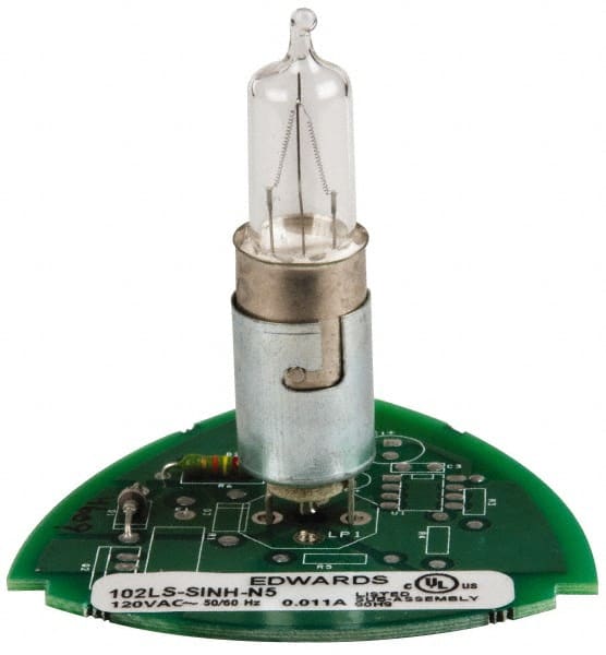 Edwards Signaling - Halogen Lamp, Clear, Steady, Stackable Tower Light Module - 120 VAC, 0.11 Amp, IP54, IP65 Ingress Rating, 3R, 4X NEMA Rated, Panel Mount, Pipe Mount - Exact Tooling