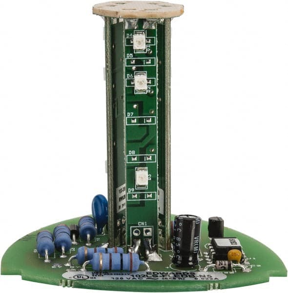 Edwards Signaling - LED Lamp, Blue, Flashing, Stackable Tower Light Module - 120 VAC, 0.02 Amp, IP54, IP65 Ingress Rating, 3R, 4X NEMA Rated, Panel Mount, Pipe Mount - Exact Tooling