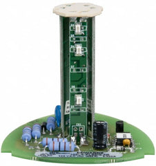 Edwards Signaling - LED Lamp, Green, Flashing, Stackable Tower Light Module - 120 VAC, 0.02 Amp, IP54, IP65 Ingress Rating, 3R, 4X NEMA Rated, Panel Mount, Pipe Mount - Exact Tooling