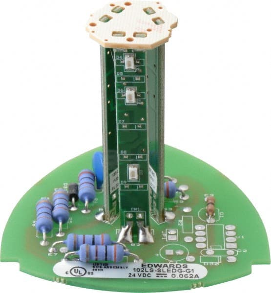 Edwards Signaling - LED Lamp, Green, Steady, Stackable Tower Light Module - 24 VDC, 0.06 Amp, IP54, IP65 Ingress Rating, 3R, 4X NEMA Rated, Panel Mount, Pipe Mount - Exact Tooling