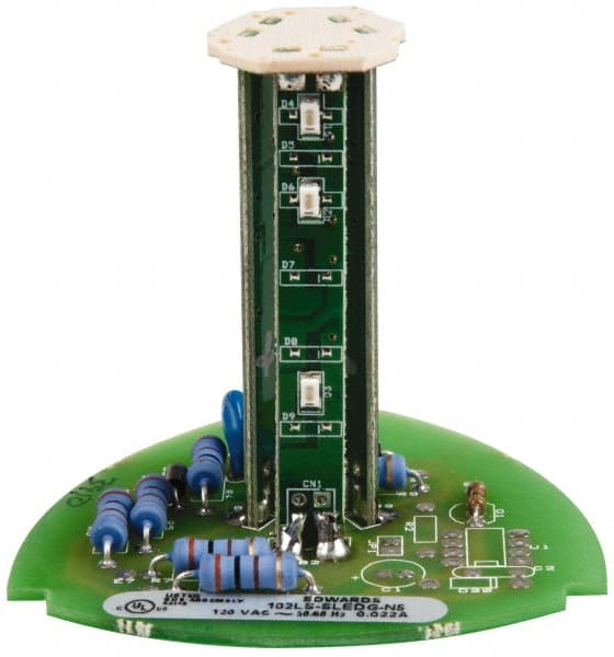 Edwards Signaling - LED Lamp, Green, Steady, Stackable Tower Light Module - 120 VAC, 0.02 Amp, IP54, IP65 Ingress Rating, 3R, 4X NEMA Rated, Panel Mount, Pipe Mount - Exact Tooling