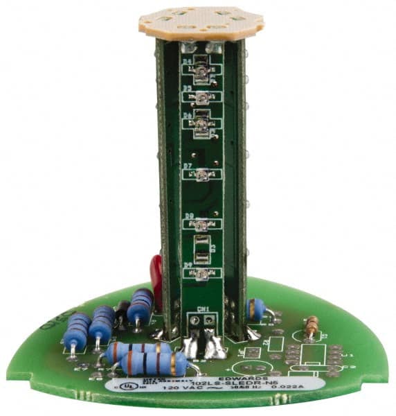 Edwards Signaling - LED Lamp, Red, Steady, Stackable Tower Light Module - 120 VAC, 0.02 Amp, IP54, IP65 Ingress Rating, 3R, 4X NEMA Rated, Panel Mount, Pipe Mount - Exact Tooling