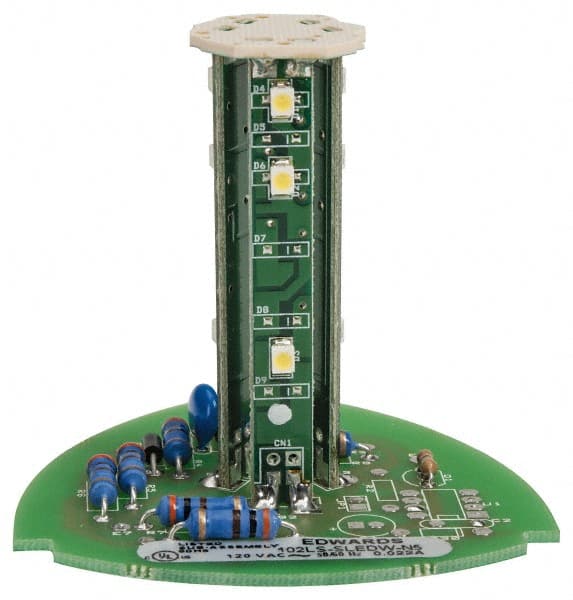 Edwards Signaling - LED Lamp, White, Steady, Stackable Tower Light Module - 120 VAC, 0.02 Amp, IP54, IP65 Ingress Rating, 3R, 4X NEMA Rated, Panel Mount, Pipe Mount - Exact Tooling