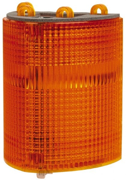 Edwards Signaling - Amber, Panel and Pipe Mount, Visible Signal Replacement Lens Housing - 3R, 4X NEMA Rated, For Use with 102 Series Stacklights - Exact Tooling