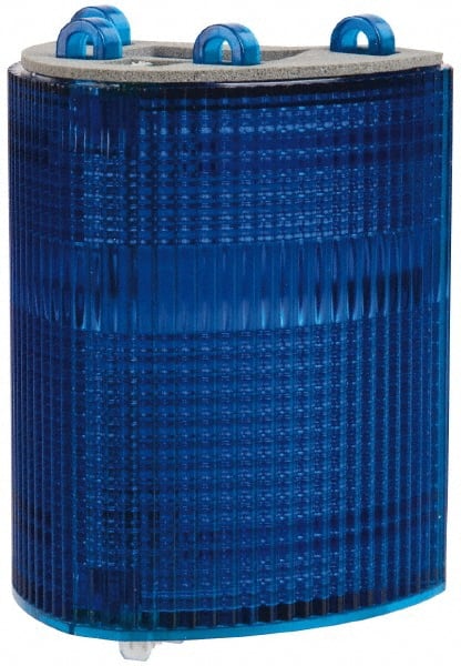 Edwards Signaling - Blue, Panel and Pipe Mount, Visible Signal Replacement Lens Housing - 3R, 4X NEMA Rated, For Use with 102 Series Stacklights - Exact Tooling