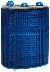 Edwards Signaling - Blue, Panel and Pipe Mount, Visible Signal Replacement Lens Housing - 3R, 4X NEMA Rated, For Use with 102 Series Stacklights - Exact Tooling