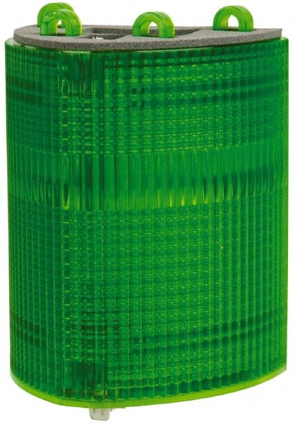 Edwards Signaling - Green, Panel and Pipe Mount, Visible Signal Replacement Lens Housing - 3R, 4X NEMA Rated, For Use with 102 Series Stacklights - Exact Tooling