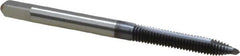 Kennametal - M4x0.70 Metric Coarse, 2 Flute, TiCN Finish, High Speed Steel Spiral Point Tap - Plug Chamfer, Right Hand Thread, 2-1/8" OAL, 3/4" Thread Length, 0.168" Shank Diam, 6H Class of Fit, Series 5351TC - Exact Tooling