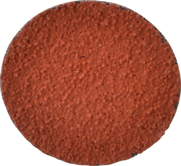 3M - 1-1/2" Disc Diam, 60 Grit, Ceramic Quick Change Disc - Type R Attaching System, Coated, Orange, Medium Grade, 30,000 RPM, 777F Series - Exact Tooling