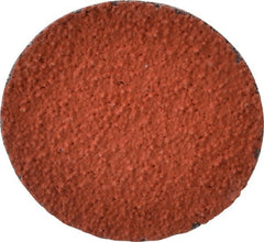 3M - 1-1/2" Disc Diam, 60 Grit, Ceramic Quick Change Disc - Type R Attaching System, Coated, Orange, Medium Grade, 30,000 RPM, 777F Series - Exact Tooling