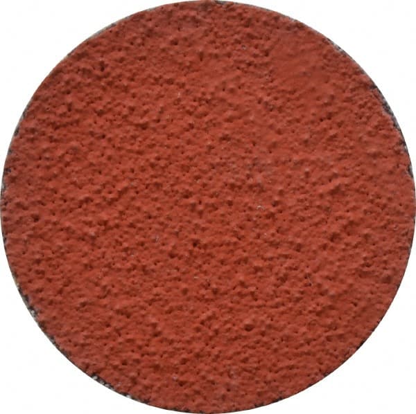 3M - 1-1/2" Disc Diam, 80 Grit, Ceramic Quick Change Disc - Type R Attaching System, Coated, Orange, Medium Grade, 30,000 RPM, 777F Series - Exact Tooling