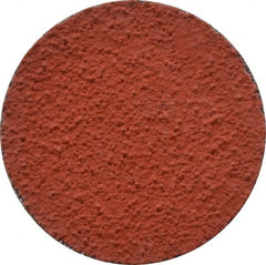 3M - 1-1/2" Disc Diam, 80 Grit, Ceramic Quick Change Disc - Type R Attaching System, Coated, Orange, Medium Grade, 30,000 RPM, 777F Series - Exact Tooling