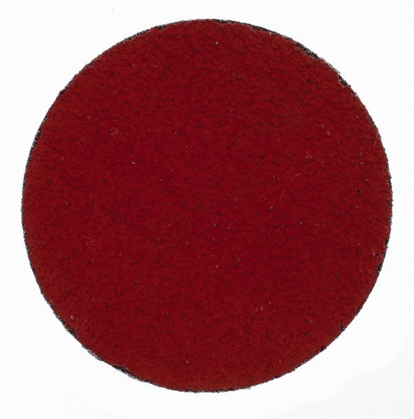 3M - 3" Disc Diam, 50 Grit, Ceramic Quick Change Disc - Type S Attaching System, Coated, Orange, Coarse Grade, 20,000 RPM, 777F Series - Exact Tooling