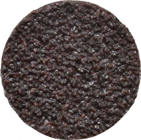 3M - 1-1/2" Disc Diam, 24 Grit, Aluminum Oxide Quick Change Disc - Type R Attaching System, Coated, Brown, Very Coarse Grade, 30,000 RPM, 361F Series - Exact Tooling