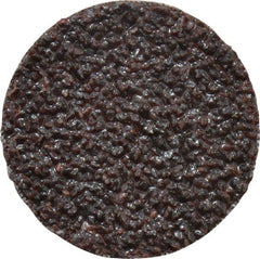3M - 1-1/2" Disc Diam, 24 Grit, Aluminum Oxide Quick Change Disc - Type R Attaching System, Coated, Brown, Very Coarse Grade, 30,000 RPM, 361F Series - Exact Tooling