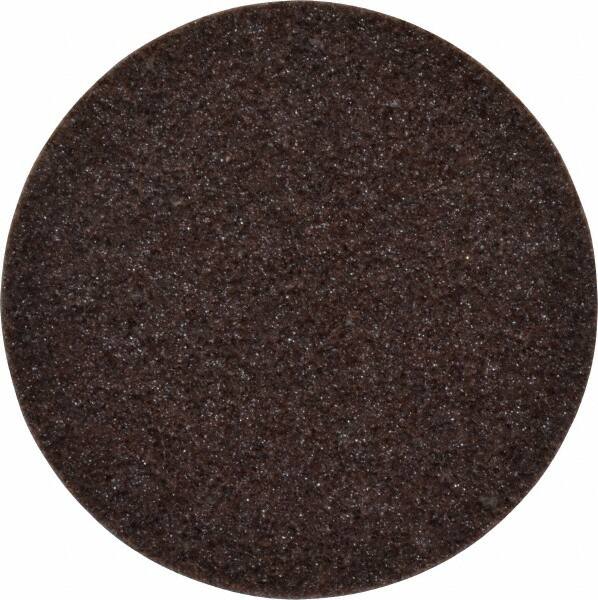 3M - 4" Disc Diam, Aluminum Oxide Quick Change Disc - Type R Attaching System, Nonwoven, Brown/Blue, Coarse Grade, 12,000 RPM - Exact Tooling