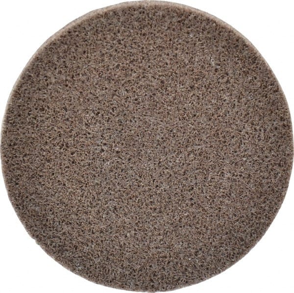 3M - 3" Disc Diam, Aluminum Oxide Quick Change Disc - Type R Attaching System, Nonwoven, Tan, Medium Grade, 15,100 RPM - Exact Tooling