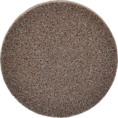 3M - 3" Disc Diam, Aluminum Oxide Quick Change Disc - Type R Attaching System, Nonwoven, Tan, Medium Grade, 15,100 RPM - Exact Tooling