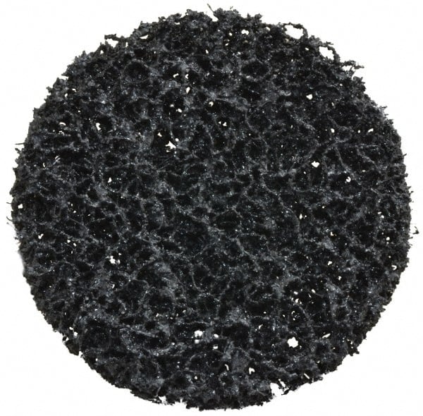 3M - 3" Disc Diam, Silicon Carbide Quick Change Disc - Type R Attaching System, Nonwoven, Black, Very Coarse Grade, 15,000 RPM - Exact Tooling