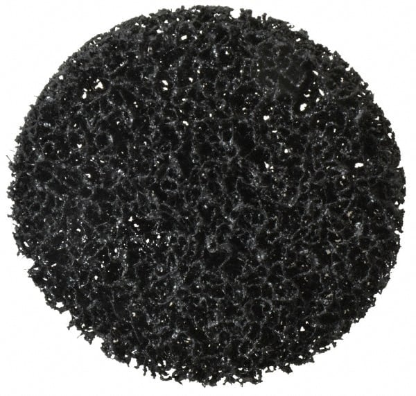 3M - 4" Disc Diam, Silicon Carbide Quick Change Disc - Type R Attaching System, Nonwoven, Black, Very Coarse Grade, 11,000 RPM - Exact Tooling