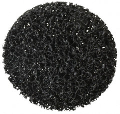 3M - 4" Disc Diam, Silicon Carbide Quick Change Disc - Type R Attaching System, Nonwoven, Black, Very Coarse Grade, 11,000 RPM - Exact Tooling