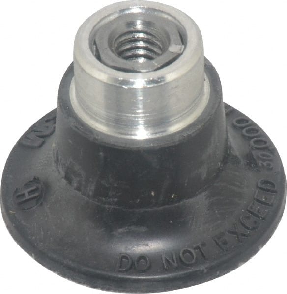 3M - 1-1/2" Diam Quick-Change Type R Disc Backing Pad - Hard Density, 30,000 RPM, Roloc TR Compatible - Exact Tooling