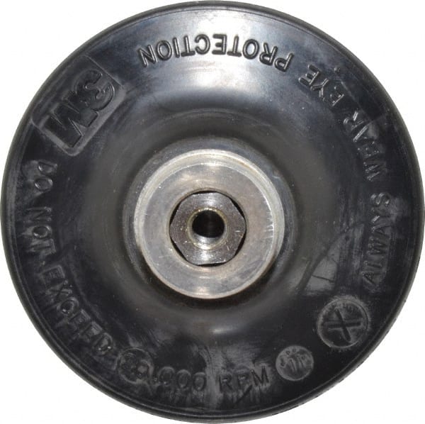 3M - 3" Diam Quick-Change Type R Disc Backing Pad - Extra Hard Density, 20,000 RPM, Roloc TR Compatible - Exact Tooling