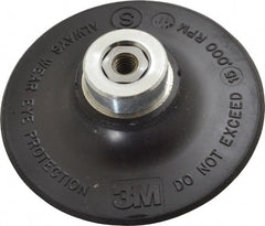 3M - 3" Diam Quick-Change Type R Disc Backing Pad - Soft Density, 15,000 RPM, Roloc TR Compatible - Exact Tooling