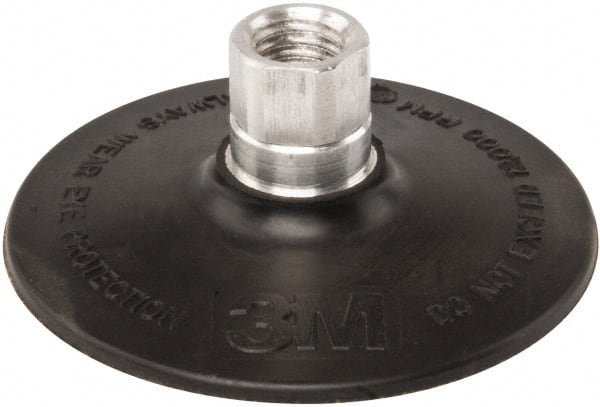 3M - 4" Diam Quick-Change Type R Disc Backing Pad - Hard Density, 12,000 RPM, Roloc TR Compatible - Exact Tooling