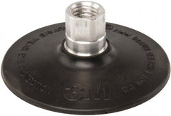 3M - 4" Diam Quick-Change Type R Disc Backing Pad - Hard Density, 12,000 RPM, Roloc TR Compatible - Exact Tooling