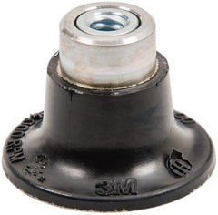 3M - 1-1/2" Diam Quick-Change Type S Disc Backing Pad - Hard Density, 30,000 RPM, Roloc TS Compatible - Exact Tooling