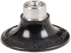 3M - 3" Diam Hard Backing Pad - 1/4-20 Thread & 20000 Max RPM, for Deburring Wheels - Exact Tooling