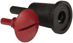 3M - 1/4" Shank Diam Deburring Wheel Backing Pad - Use with Unitized Wheels up to 3" Diam x 1/4 Wide x 3/8" Hole - Exact Tooling