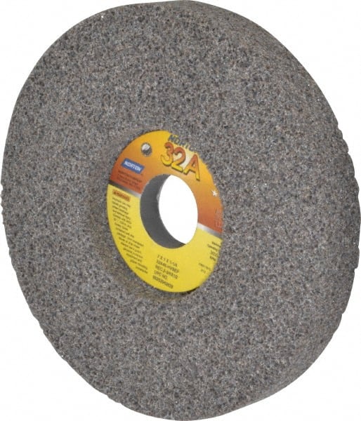 Norton - 7" Diam x 1-1/4" Hole x 1" Thick, H Hardness, 46 Grit Surface Grinding Wheel - Aluminum Oxide, Type 5, Coarse Grade, 3,600 Max RPM, Vitrified Bond, One-Side Recess - Exact Tooling