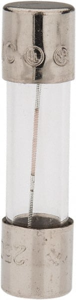 Cooper Bussmann - 250 VAC, 32 VDC, 0.25 Amp, Time Delay Miniature Glass Fuse - 20mm OAL, 10 at 125 V kA Rating, 5mm Diam - Exact Tooling