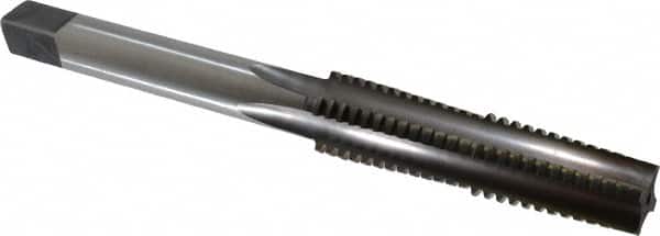 Made in USA - 1-1/4 - 5, Left Hand Thread, 5-1/4" Thread Length, Acme Thread Tap - 4 Flutes, Spiral Flute, 11-1/8" Overall Length, 2G Class of Fit, Plug Chamfer - Exact Tooling