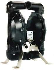 ARO/Ingersoll-Rand - 1" NPT, Metallic, Air Operated Diaphragm Pump - Santoprene Diaphragm, Aluminum Housing - Exact Tooling