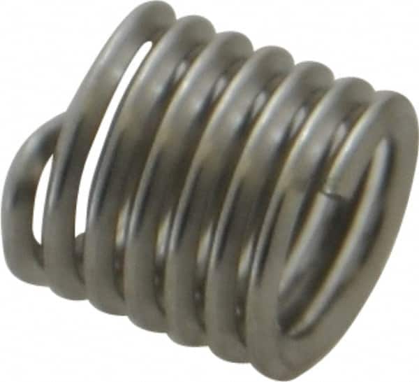 Recoil - 5/16-18 UNC, 0.469" OAL, Free Running Helical Insert - 6-5/8 Free Coils, Tanged, Stainless Steel, 1-1/2D Insert Length - Exact Tooling