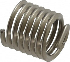 Recoil - 7/16-14 UNC, 0.656" OAL, Free Running Helical Insert - 7-3/8 Free Coils, Tanged, Stainless Steel, 1-1/2D Insert Length - Exact Tooling