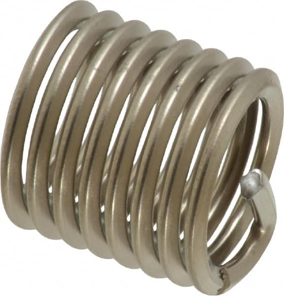 Recoil - 1/2-13 UNC, 3/4" OAL, Free Running Helical Insert - 7-7/8 Free Coils, Tanged, Stainless Steel, 1-1/2D Insert Length - Exact Tooling