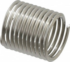 Recoil - 3/8-24 UNF, 0.562" OAL, Free Running Helical Insert - 11 Free Coils, Tanged, Stainless Steel, 1-1/2D Insert Length - Exact Tooling