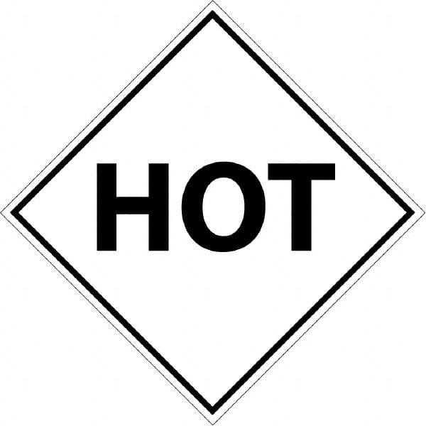 NMC - 10-3/4" Wide x 10-3/4" High, Rigid Plastic Placard - Black on White, UV Resistant, Chemical Resistant, Graffiti Proof - Exact Tooling