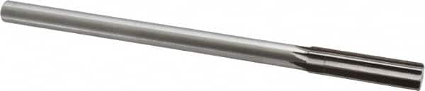Interstate - 0.508" High Speed Steel 6 Flute Chucking Reamer - Straight Flute, 7/16" Straight Shank, 2" Flute Length, 8" OAL - Exact Tooling
